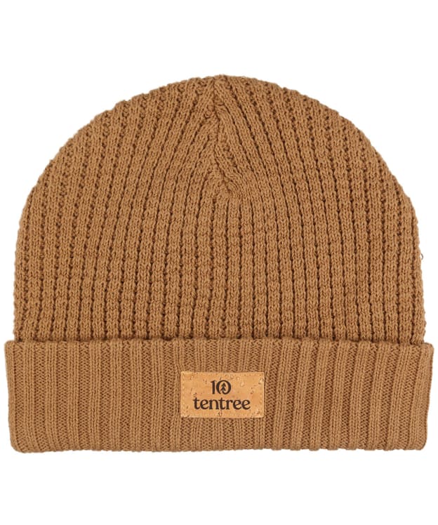 Tentree Patch Turn-Up Knitted Beanie - Foxtrot Brown