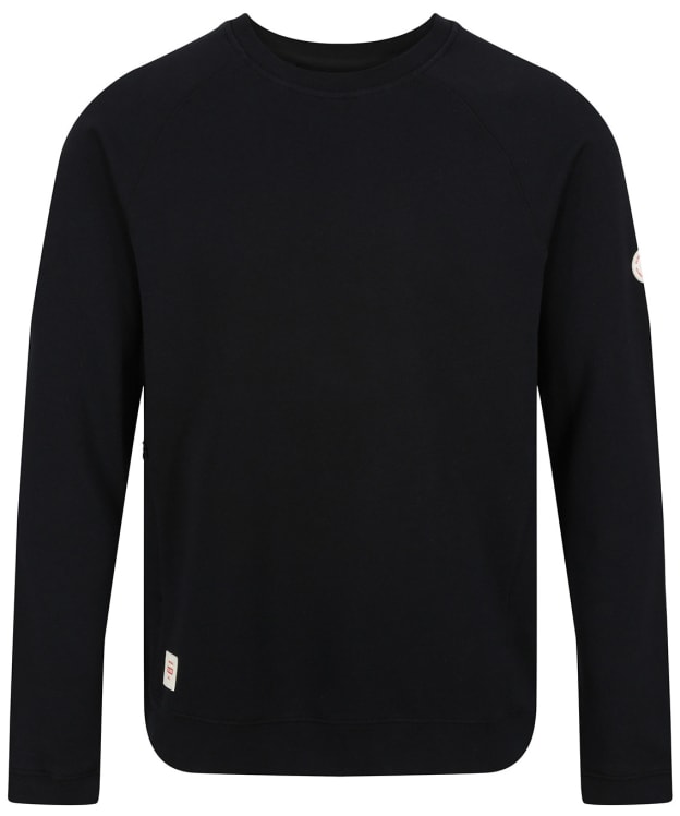 Men’s Globe Traveller Crew Neck Brushed Fleece Sweater - Black