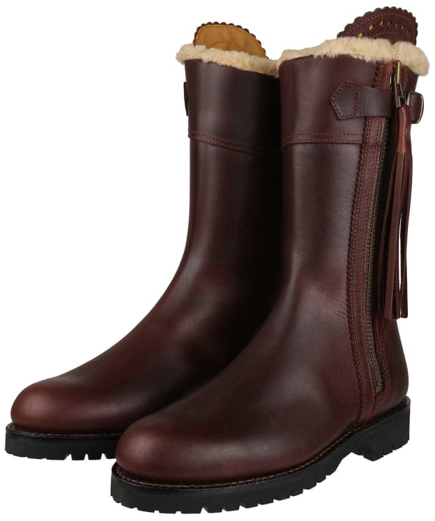 Women’s Penelope Chilvers Midcalf Lined Tassel Boot - Conker Brown