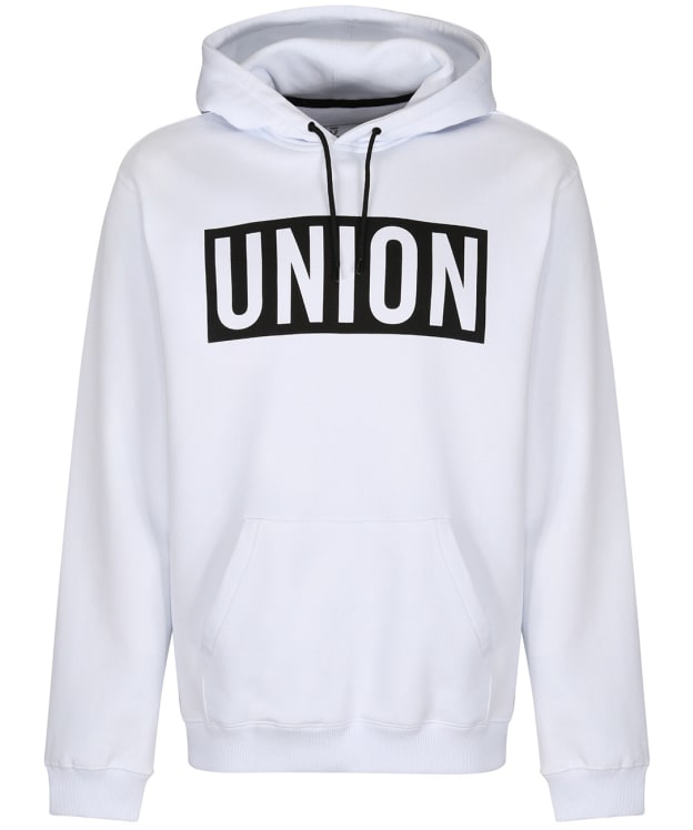 Union Team Relaxed Fit, Fleece Lined Hoodie - White