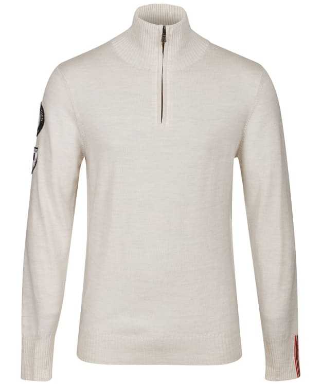 Men’s Amundsen Peak Half Zip Merino Wool Sweater - Oatmeal