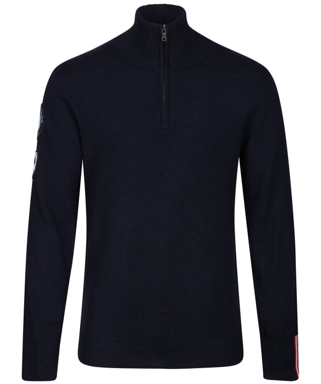 Men’s Amundsen Peak Half Zip Merino Wool Sweater - Faded Navy