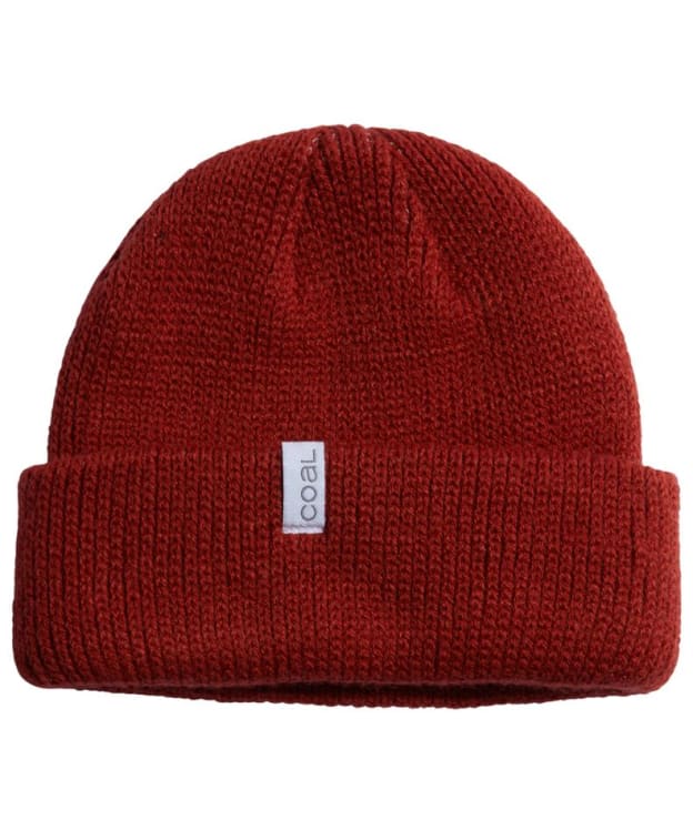 Coal The Frena Chunky Rib Knit Low Profile Beanie - Rust