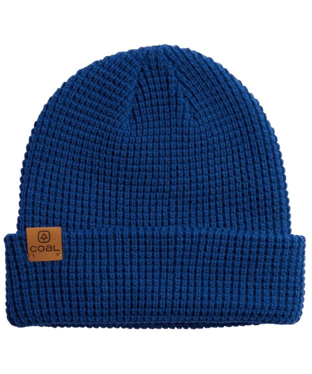 Coal The Juno Merino Blend Waffle Knit Beanie - Blue