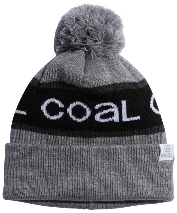 Coal The Team Low Profile Collegiate Pompom Beanie - Heather Grey