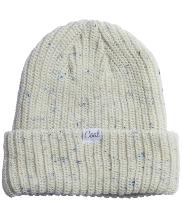 Coal The Edith Rainbow Speckle Chunky Knit Beanie - White