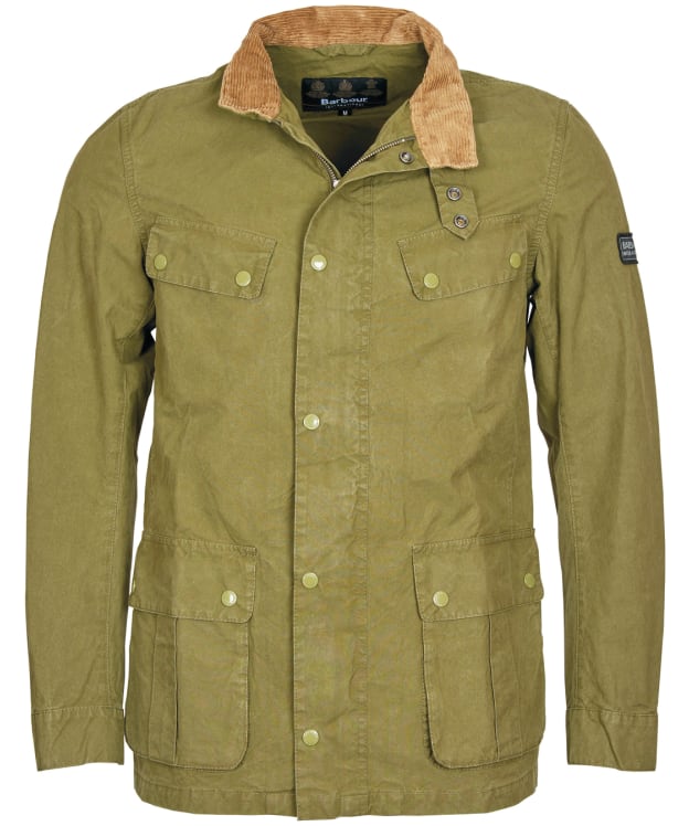 Men's Barbour International Summer Wash Duke Casual Jacket - Dusky Green
