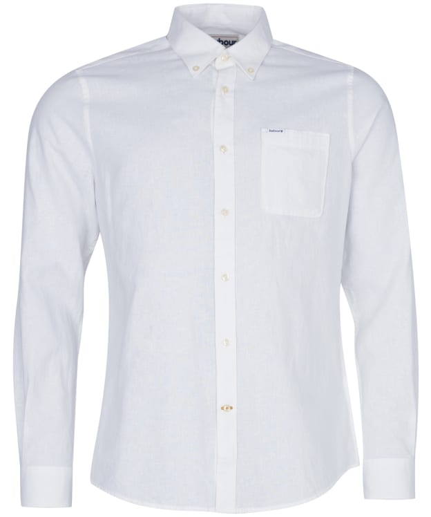 Men's Barbour Nelson Tailored Shirt - White