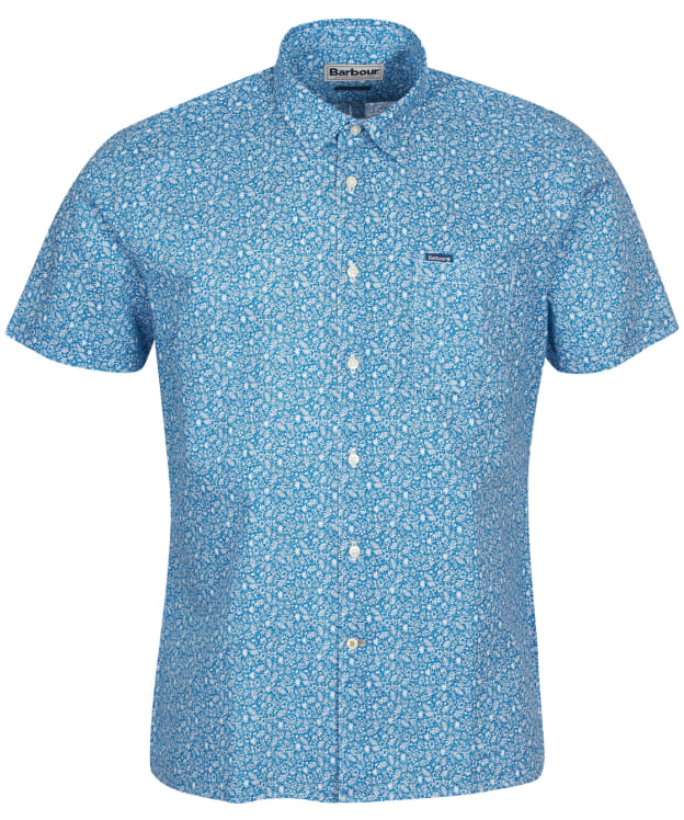 Men's Barbour Melbury S/S Summer Shirt - Blue
