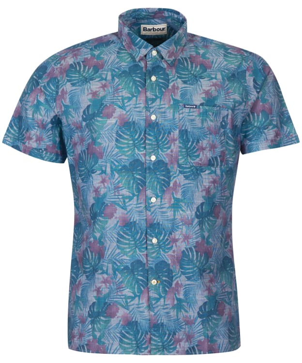 Men's Barbour Dunford S/S Summer Shirt - Chambray Blue