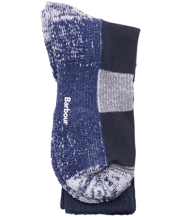 Men's Barbour Lowland Coolmax Hiker Socks - Navy