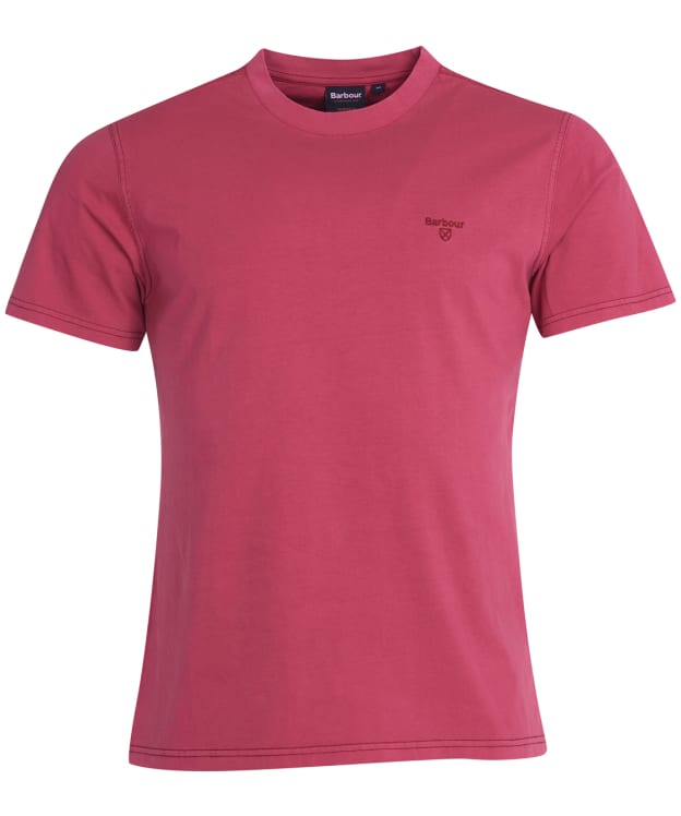 Men's Barbour Garment Dyed Tee - Fuscia