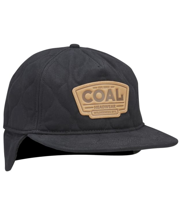 Coal The Cummins Quilted Flat Brim Cap With Ear Flaps - Black