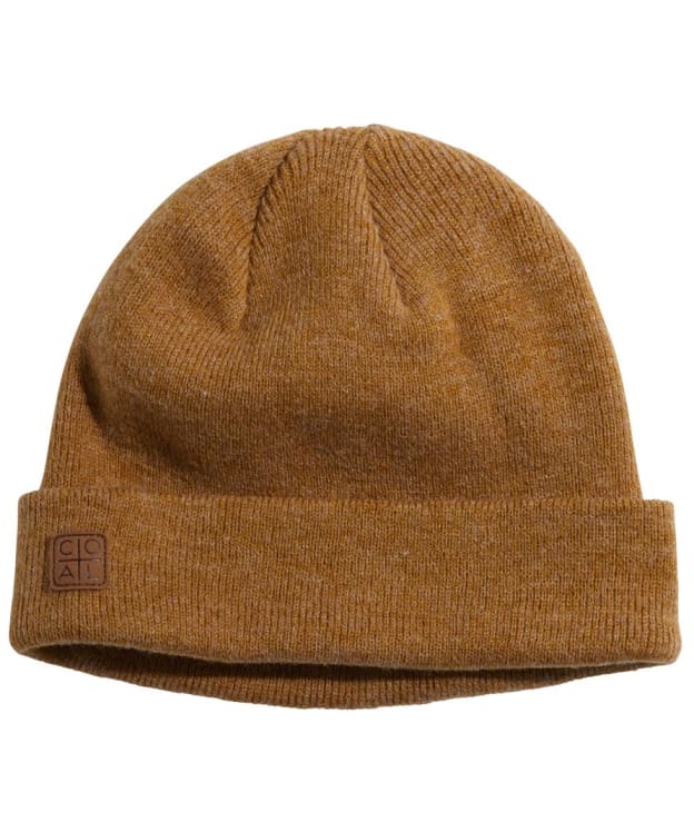 Coal The Harbor Fine Rib Knit Low Profile Beanie - Heather Mustard
