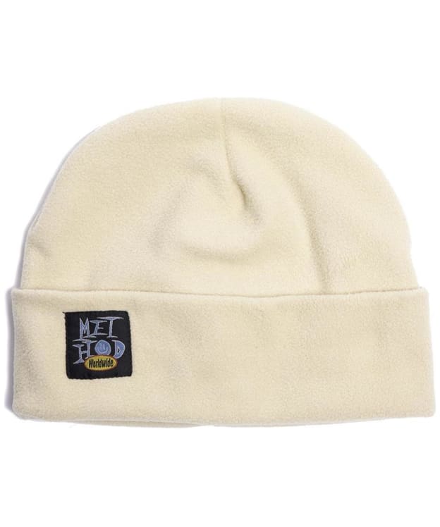 Method Fleece Embroidered Logo Beanie - White