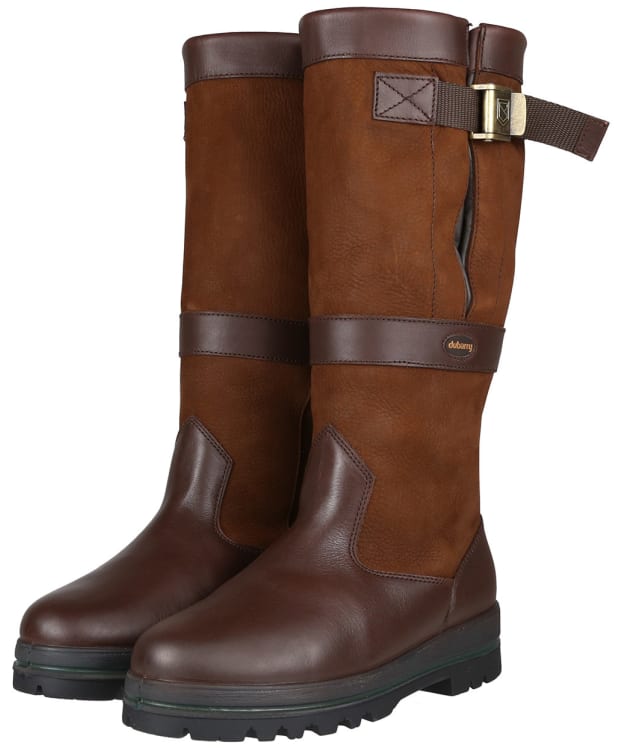 Dubarry Duncannon Adjustable Waterproof Leather Boots - Walnut