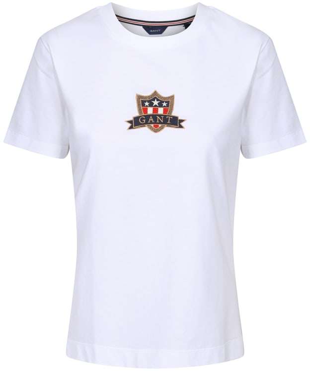 Women’s GANT Banner Shield T-Shirt - White