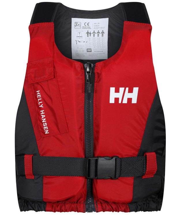 Helly Hansen Rider Zip-Up Buoyancy Aid Life Vest - Red / Ebony