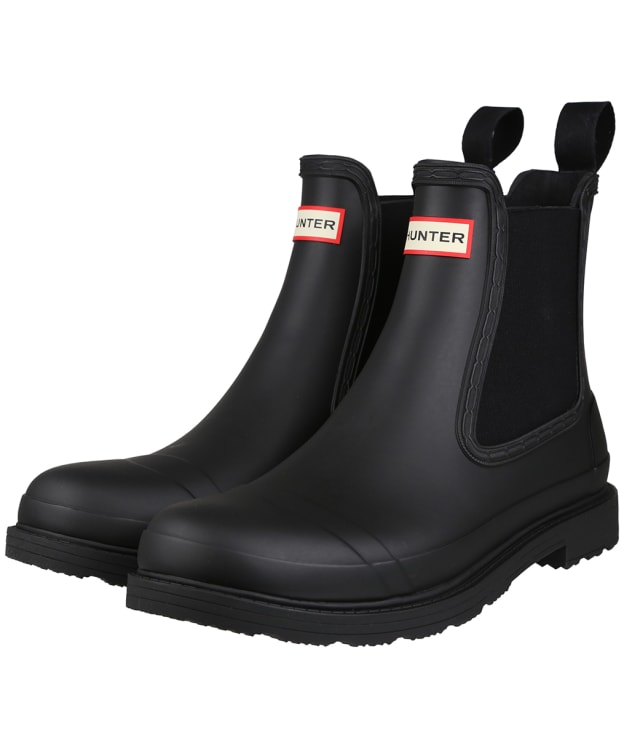 Men's Hunter Original Commando Chelsea Boots - Black