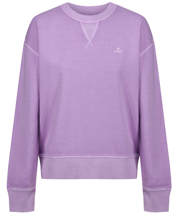 Women’s GANT Sunfaded Crew Neck Sweater - Crocus Purple