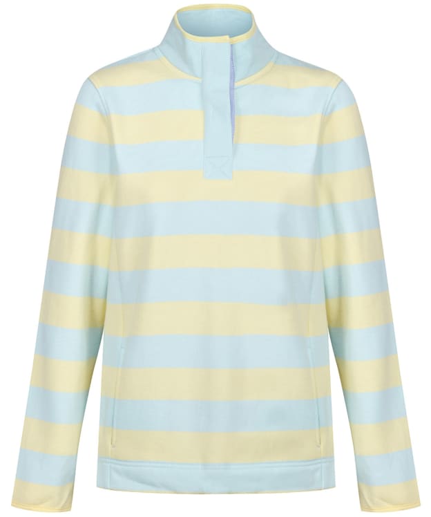 Women’s Crew Clothing Half Button Sweater - Blue / Yellow