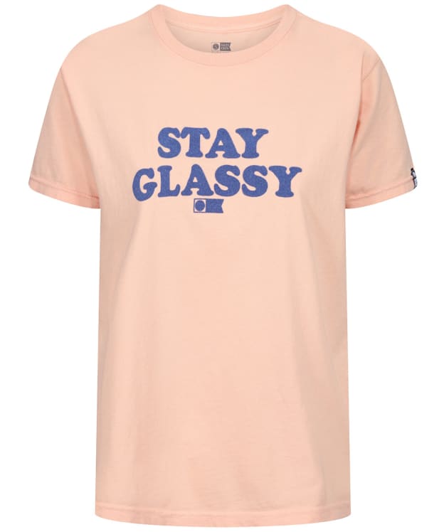 Women’s Salty Crew Stay Glassy Boyfriend Short Sleeve Cotton Tee - Peached