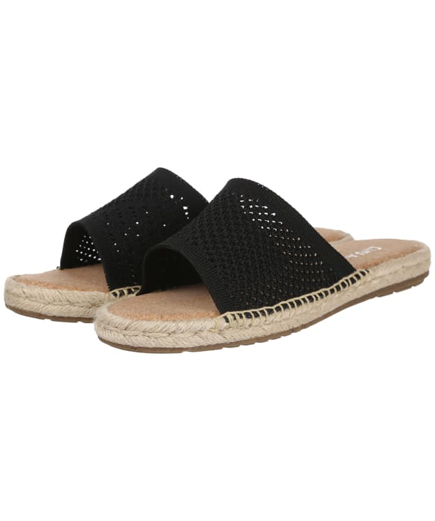 Women’s EMU Ebor Mac Memory Foam Espadrille Sliders - Black