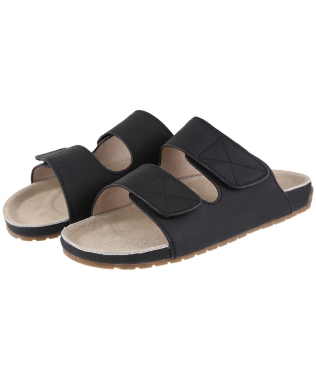 Women’s EMU Baza Lightweight Leather Velcro Sandals - Black