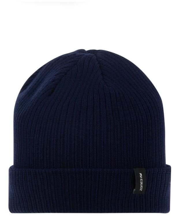 Zone3 Organic Cotton Turn-Up Knitted Beanie - Navy