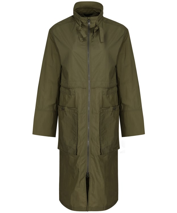 Women’s Didriksons Viveka Long Relaxed Fit Coat - Canvas Green