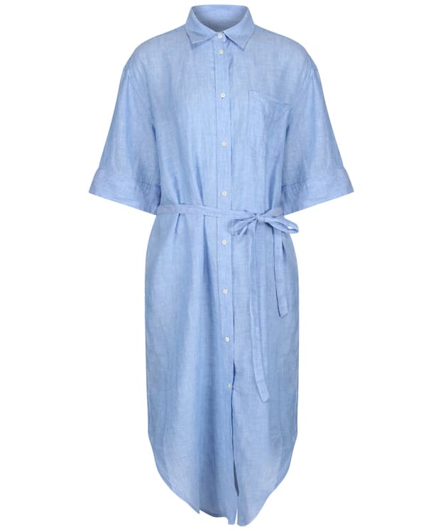 Women’s GANT Linen Chambray Shirt Dress - Silver Lake Blue