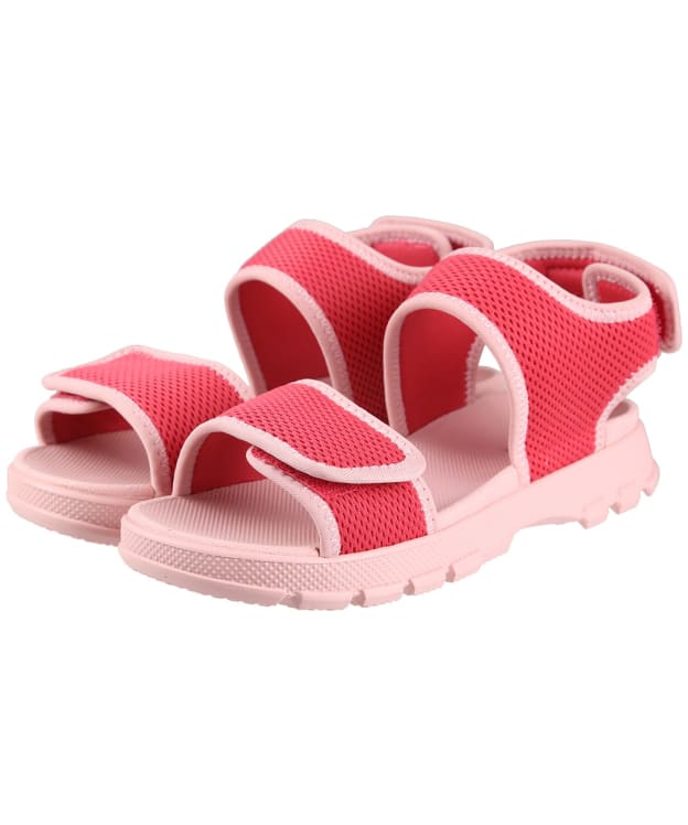 Kids Hunter Original Mesh Outdoor Walking Sandals - Rowan Pink / Azelea Pink