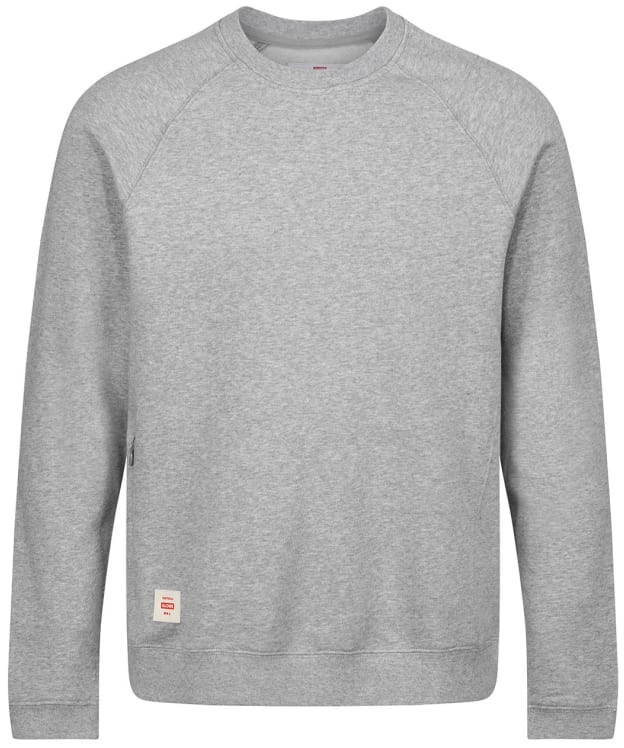 Men’s Globe Traveller Crew Neck Brushed Fleece Sweater - Grey Marl