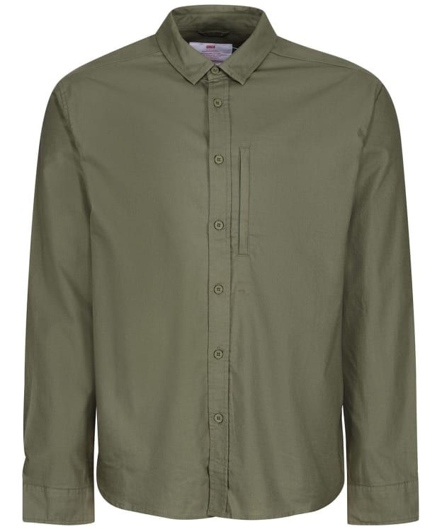 Men’s Globe Foundation Long Sleeve Organic Cotton Shirt - Olive
