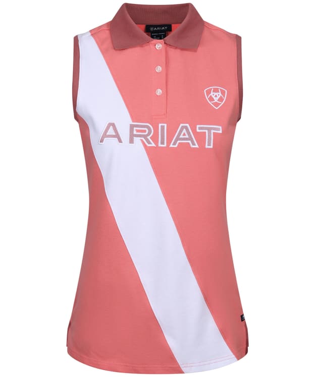 Women’s Ariat Taryn Sleeveless Polo - Peach Blossom
