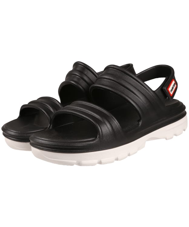 Women's Hunter Bloom Algae Lighweight Adjustable Sandal - Black / White