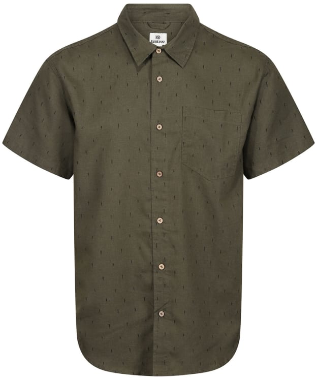 Men’s Tentree Small Tree Mancos Short Sleeve Shirt - Olive Night Green