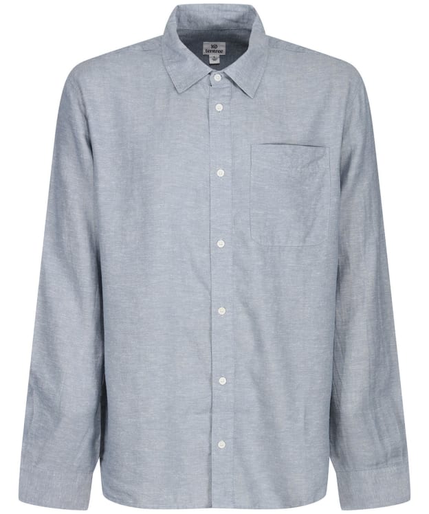 Men’s Tentree Hemp Button Front Long Sleeved Shirt - Blue Fog