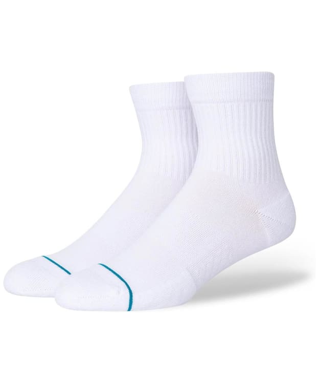 Stance Icon Quarter Ankle Protection Socks - White