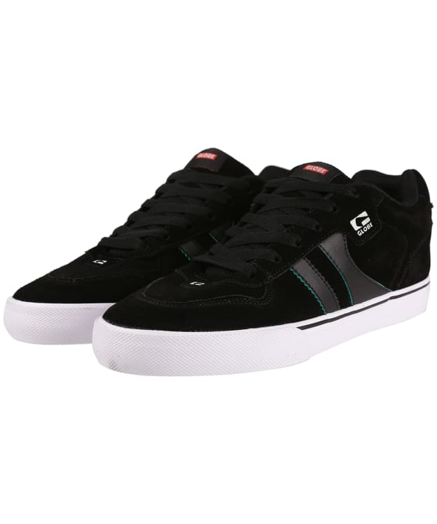 Men’s Globe Encore 2 Suede Shockbed™ Skate Shoes - Black / White / Cob
