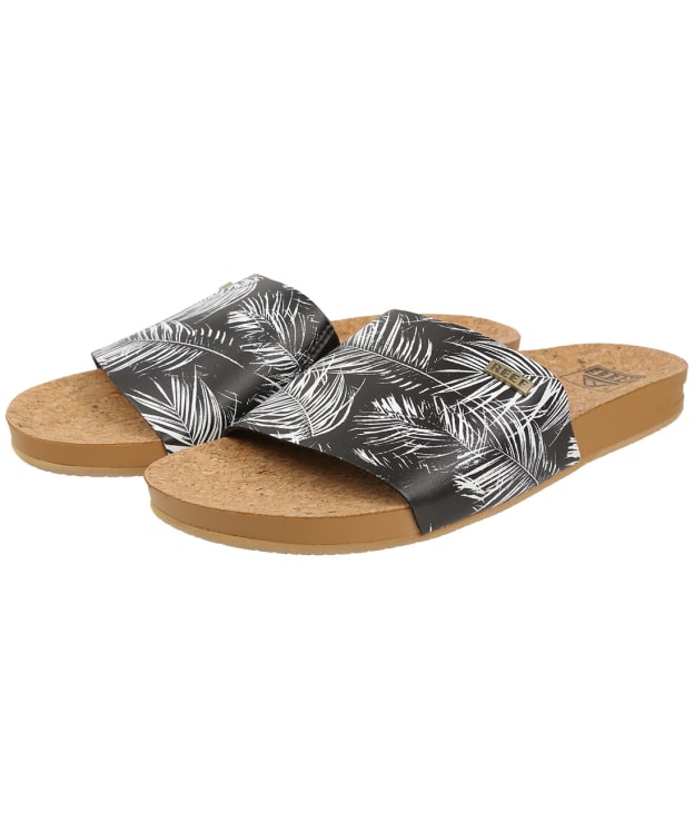Women’s Reef Cushion Scout Vegan Leather Sliders - Palmia