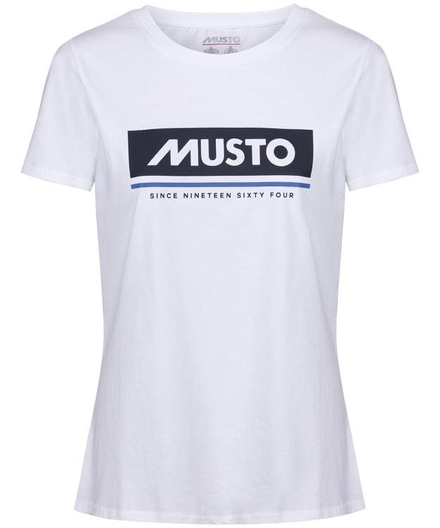 Women’s Musto Cotton Short Sleeve T-Shirt 2.0 - White