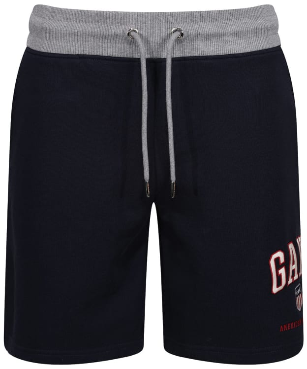 Men’s GANT Retro Shield Sweat Shorts - Evening Blue