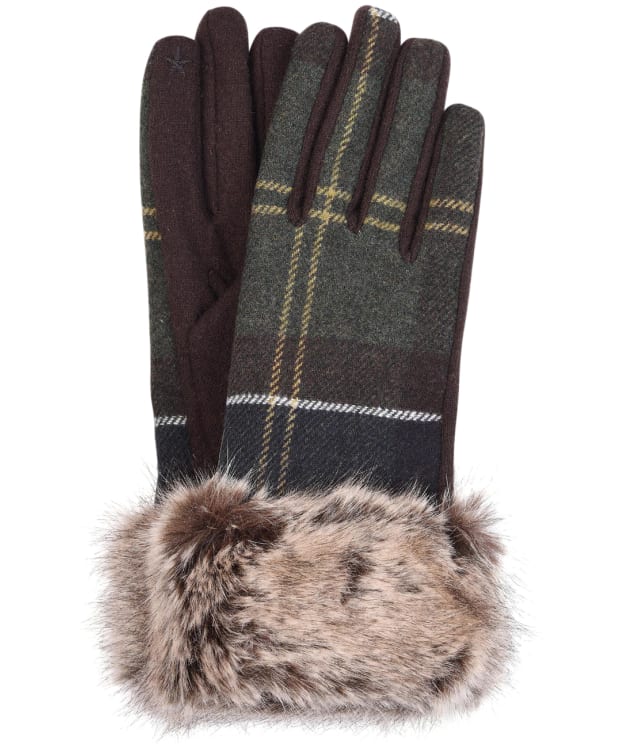 Women's Barbour Ridley Tartan Gloves - Barbour Classic