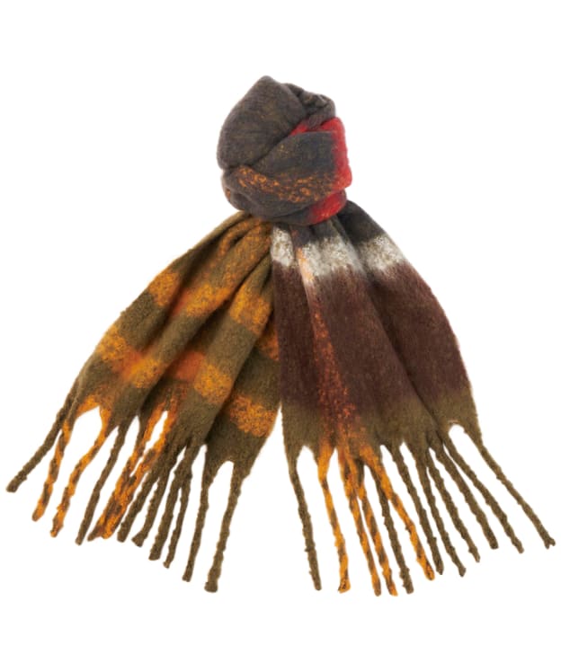 Women’s Barbour Isla Tartan Boucle Scarf - Barbour Classic