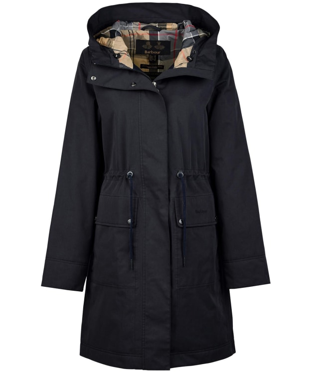 Women's Barbour Bowlees Waterproof Jacket - Dark Navy / Dress Tartan