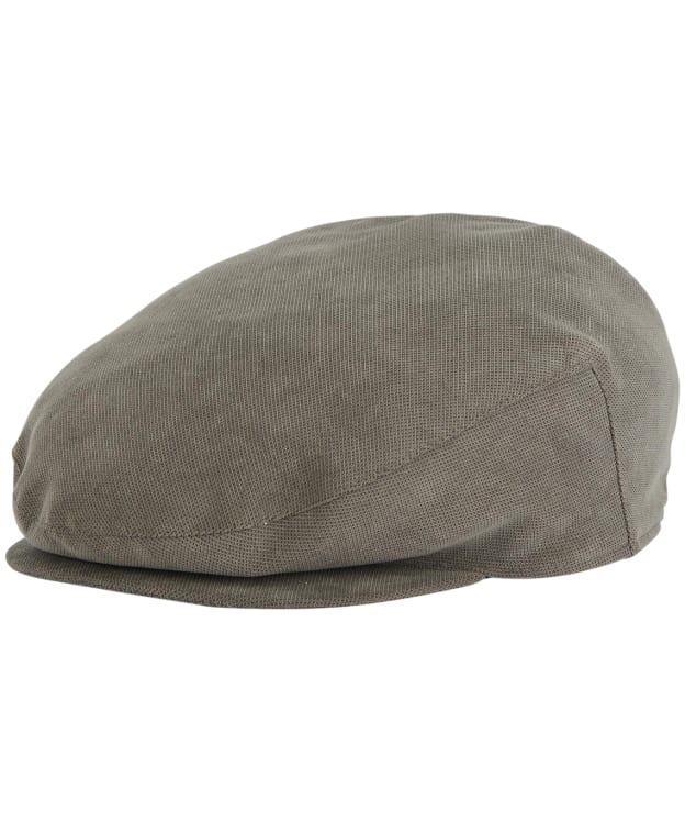 Men's Barbour Waterproof Beaufort Flat Cap - Dark Olive