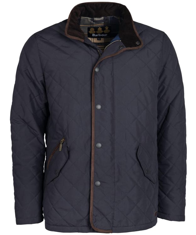 Men's Barbour Waterproof Shoveler Quilted Jacket - Navy