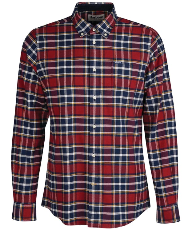 Men’s Barbour Betsom Tailored Shirt - Dark Red
