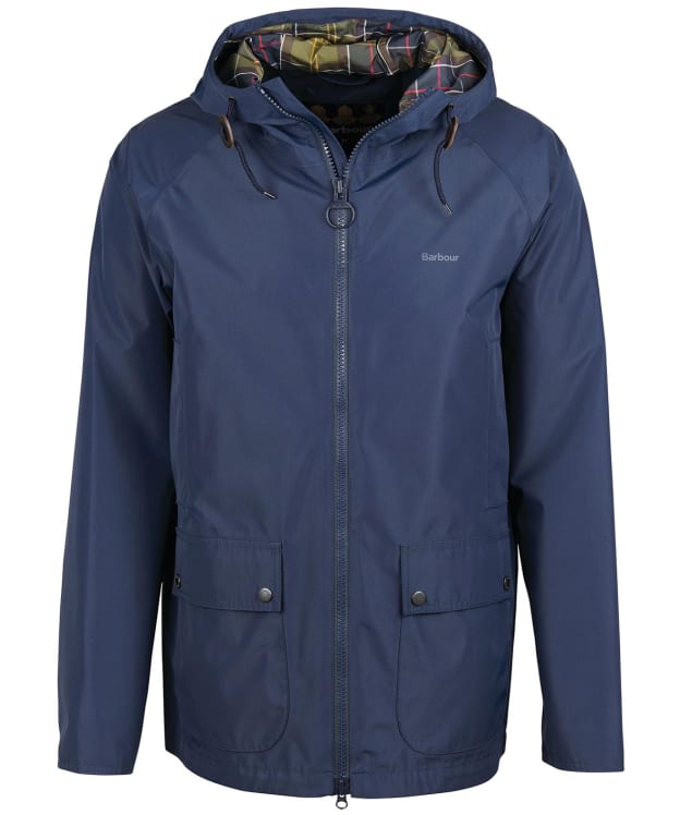 Men's Barbour Hooded Domus Waterproof Jacket - Navy / Classic